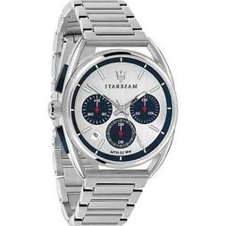 O Uomo Cronografo Maserati R8873632001 Acciaio Dettagli Blu