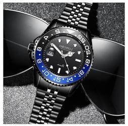 O Uomo Da Polso Acciaio Nero Nautica Mare Marca Longbo Class