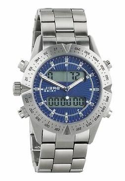 O Breil Uomo Digital Way, Bracciale In Acciaio, Doppio Tempo