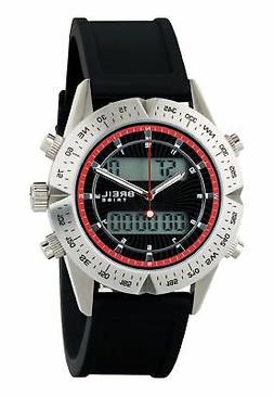 O Breil Uomo Digital Way, Cinturino In Silicone, Doppio Temp