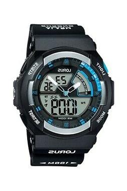 O Uomo Lorus Digitale E Analogico Sveglia Crono Wr 100 Metri