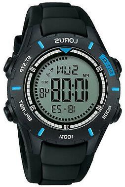 O Uomo Lorus Digitale R2367mx9 Di Gomma Nero