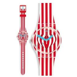 O Uomo Donna Swatch Ref.suoz168 Sweet Valentine Rosso Con Cu