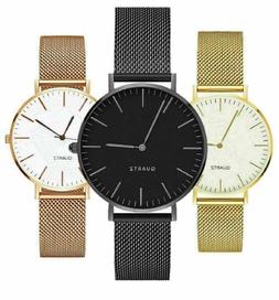 O Uomo Donna Unisex Elegante Cinturino Maglia Metal Acciaio 