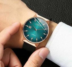 O Uomo Donna Zolfa Analogico Verde Acqua Marino Quartz Cintu