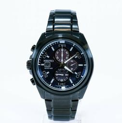 O Uomo Citizen  Ecodrive Pvd Nero Quadrante Blu 44mm 10atm C