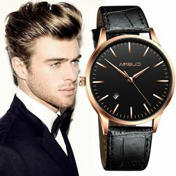 O Uomo Elegante Cuena Analogico Ultra Sottile Ecopelle Cocco