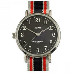 O Uomo Timex Fairfield Village Abt543 Tessuto Grigio Nero In