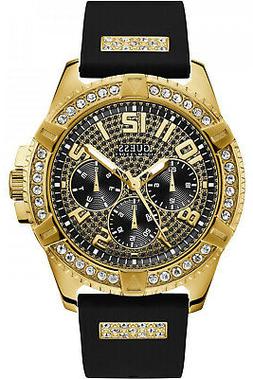 O Uomo Guess Frontier W1132g1 Di Gomma Nero