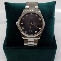 O Gucci Uomo G-timeless Ya1264029 Cinturino Acciaio Quadrant