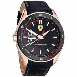 O Uomo Ferrari Gran Premio In Acciaio Pelle E Placcato Oro R