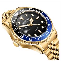 O Uomo In Acciaio Color Oro Nautica Mare Marca Longbo Classi