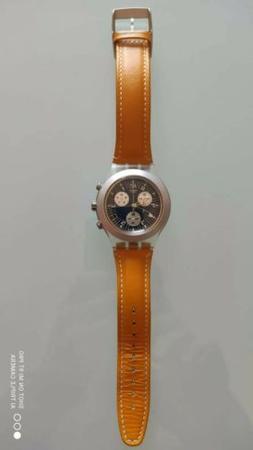 O Uomo Swatch Irony, Resistente All'acqua, Cinturino In Pell