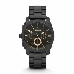 O Uomo Fossil Machine Fs4682 Chrono Bracciale Acciaio Nero N