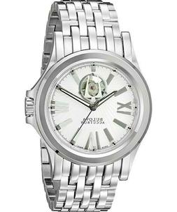 O Uomo Bulova Meccanico Automatico Cassa Acciaio Cinturino A