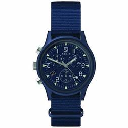 O Uomo Timex Mk1 Aluminium Tw2r67600 Chrono Alluminio Tessut