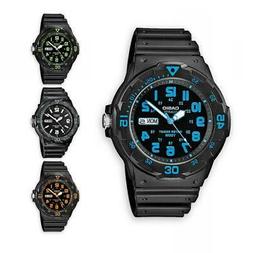 O Uomo Casio Mrw-200h Silicone Nero Azzurro Arancio Bianco V