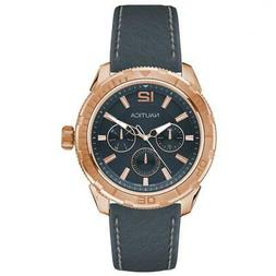 O Uomo Nautica Napstl003 Multifunzione Vera Pelle Grigio Ros