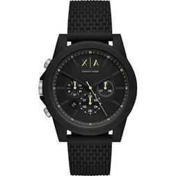 O Uomo Armani Exchange Outerbanks Ax1344 Chrono Silicone Ner