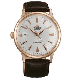 O Orient Uomo Pelle Automatico Analogico Da Polso Marrone El