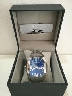 O Chronotech Uomo Quadrante Blu Cinturino Acciaio Ottime Con