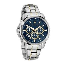 O Maserati Uomo R8873621016 Successo Chrono Acciaio Argento 