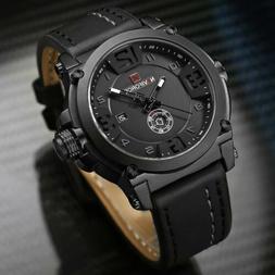 O Uomo Robusto Pelle Militare Naviforce Data,calendario,resi