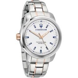 O Uomo Solo Tempo Data Successo In Acciaio Bicolore Pvd Oro 