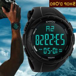 O Uomo Sportivo Polso Nero Honhx Luce Brand Tasti Digitale