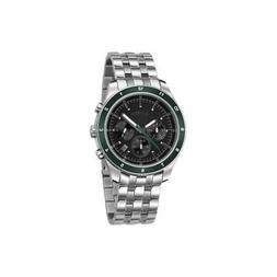 O Uomo Breil Stronger Tw1222 Chrono Bracciale Acciaio Verde 