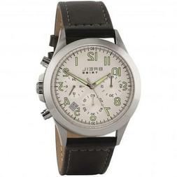 O Uomo Breil Tribe Choice Ew0298 Chrono Pelle Nero Bianco 50