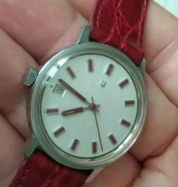 O Uomo Vintage Bulova Acciaio Anni 60 Cal. 11a Cinturino Coc
