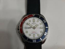 O Uomo Vintage Citizen Ny2300 Diver Sub Pepsi Automatic Whit