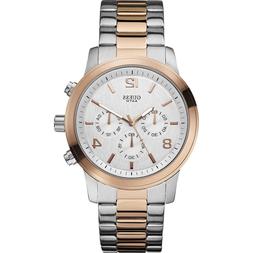 O Uomo Guess W0123g1 Bicolore Acciaio E Oro Rosa Cronografo