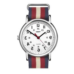 O Uomo Timex,weekender,solo Tempo,indiglo,cinturino Tessuto,