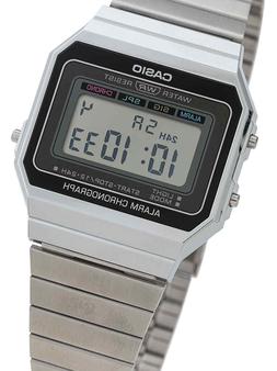 O Casio Vintage Da Uomo Donna Crono Led Allarme Acciaio Digi