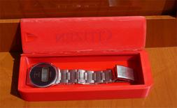 O Vintage Lcd Citizen Crystron Lc Quartz 50-6036 Scatola Non