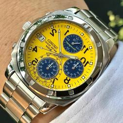 O Seiko Vintage Retro Sks053p1 - Quadrante Giallo Cronografo