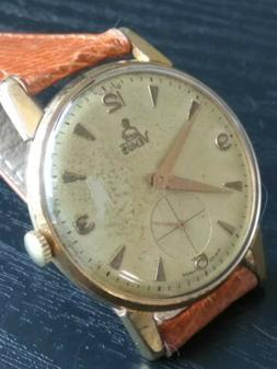 O Vintage Uomo 36mm Venus Fhf 26 Pl.oro Meccanico Funzionant