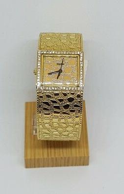 O Guess W0223l2 Croco Luxe Gold Ladies Watch