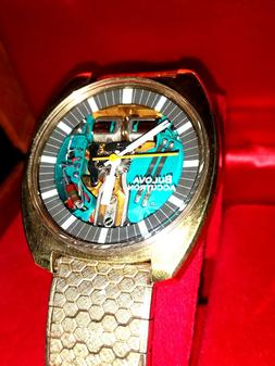 O Watch Bulova Accutron Diapason 214 Spaceview Gold Vintage 