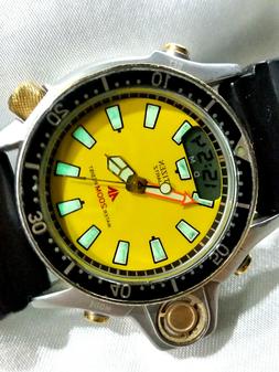 O Watch Citizen Aqualand Promaster 1 Vintage Yellow Sub Scub