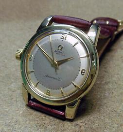 O Omega Watch-cs.2 Pz./f.vite Goldcapped -bumper -'54- 34 Mm