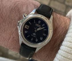 O Watch Seiko Kinetic Sq50 Vintage Lady Sub Diver Rare