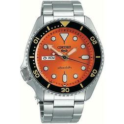 O Watch New Seiko 5 Sport Quadrante Arancio