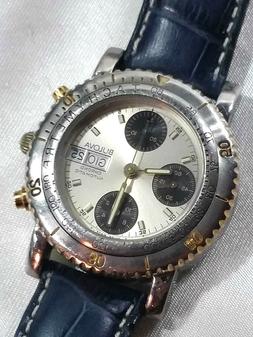 Orologio paul watch cronografo automatico acciaio e placca