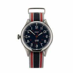 O Waterbury United 38mm Blu Cint. Tess. Perla-rosso-blu 18mm