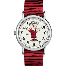 O Timex Weekender Peanuts Tw2r41200 Tessuto Rosso Bianco Sno