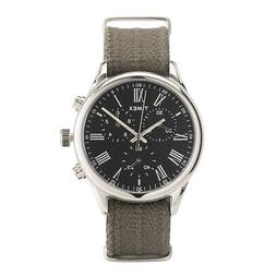 O Weston Avenue 38mm Nero Cint. Tess. Blu-rosso-giallo 18mm