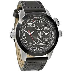 SECTOR OVERSIZE UOMO WATCH con doppio fuso orario, quadrante